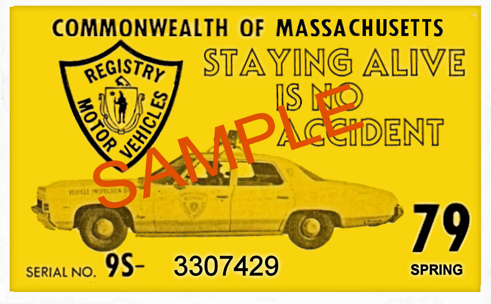 Modal Additional Images for 1979 Massachusetts SPRING INSPECTION Sticker